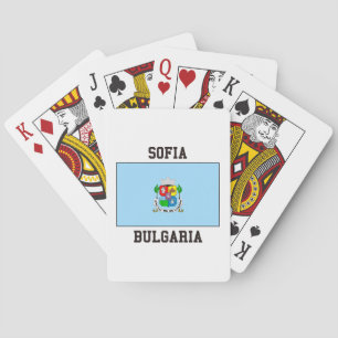 Sofia Bulgarien Flagga Casinokort