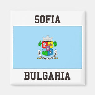 Sofia Bulgarien Flagga Magnet