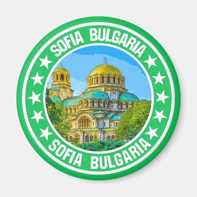 Sofia Bulgarien Magnet (Framsidan)