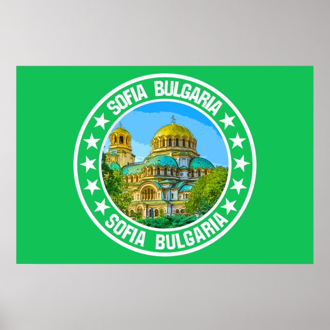 Sofia Bulgarien Poster (Framsidan)