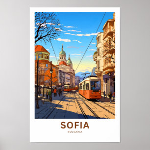 Sofia Bulgarien Travel Print Poster