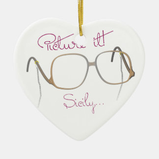 Sofia citationstecken - de guld- flickorna - B Julgransprydnad Keramik