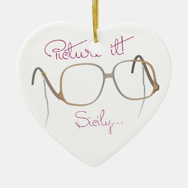 Sofia citationstecken - de guld- flickorna - B Julgransprydnad Keramik (Framsidan)