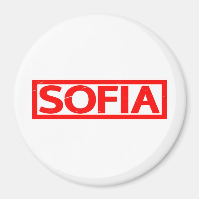 Sofia Frimärke Magnet (Framsidan)