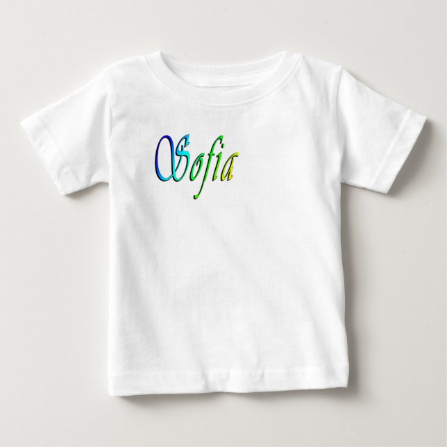 Sofia Hennes Namn I Färg, T Shirt (Framsida)