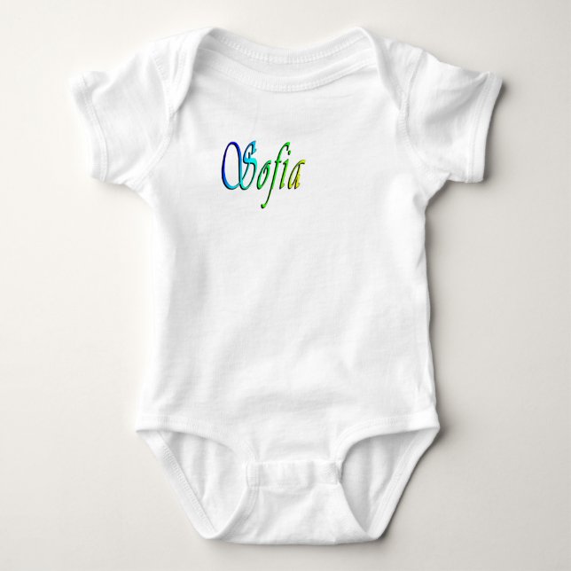 Sofia Hennes Namn I Färg, T Shirt (Framsida)