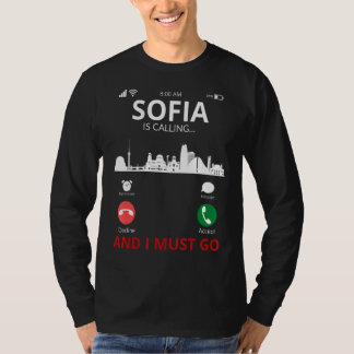 Sofia kallar Bulgarien Souvenir T Shirt