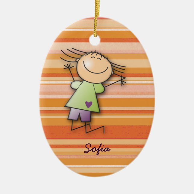 Sofia rum julgransprydnad keramik (Framsidan)