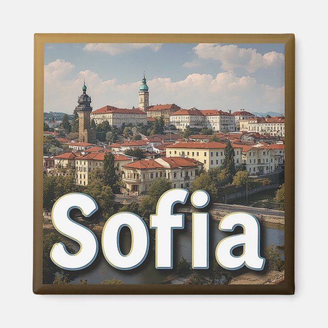 🧲 Sofia Semesterpresent För Världsresenärer 🌍 Magnet (Framsidan)