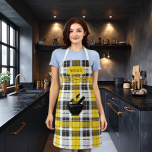 Sofias Flavor Rebel Plaid Köksförkläde med Mortel 