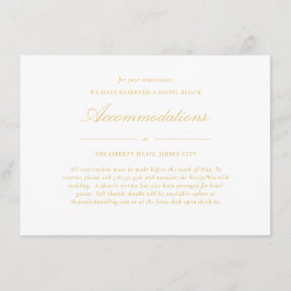 Sofistikbostad Guld Snöre Bröllop Tilläggskort