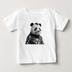 Sofistikerad 3D Panda Modeporträtt T Shirt