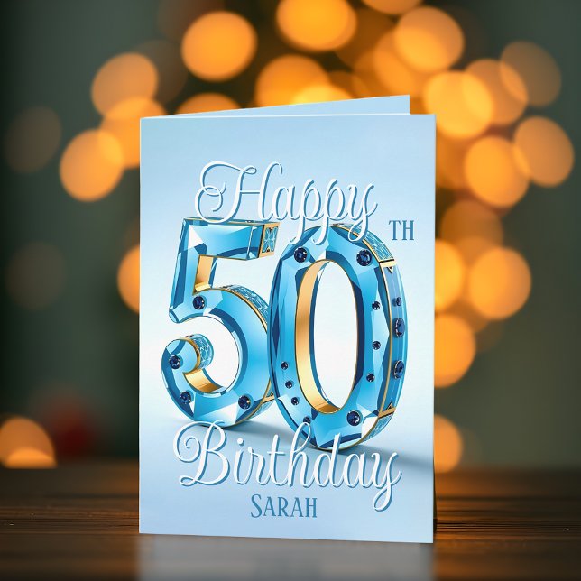 Sofistikerad 50:e födelsedag med radikal Gnistra Kort (Skapare uppladdad)