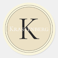 Sofistikerad Anpassningsbar Familj Namn Monogram C