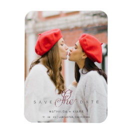 Sofistikerad Anpassningsbar Photo Couple Lesbisk G Magnet