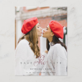 Sofistikerad Anpassningsbar Photo Couple Lesbisk G Vykort