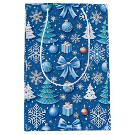 Sofistikerad blå julklapp Papper för