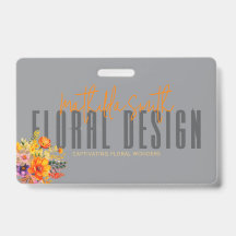 Sofistikerad blomsterdesign Grå Orange Blommor