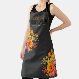 Sofistikerad blomsterdesign Svarta orange blommor
