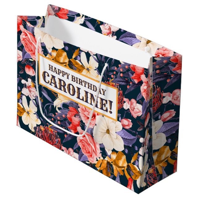 Sofistikerad Boho Blommigt Party (Framsidan Vinklad)