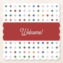 Sofistikerad Diamond Mosaic Geometric Beverage A