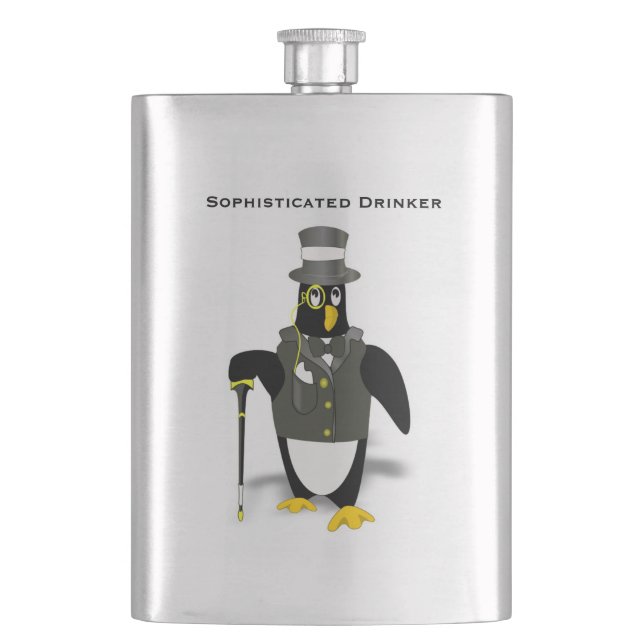 Sofistikerad drinker Formal Attire Penguin Manar Fickplunta (Framsidan)