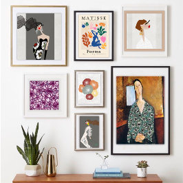 Sofistikerad Elegans Glamourös Modekonst Poster