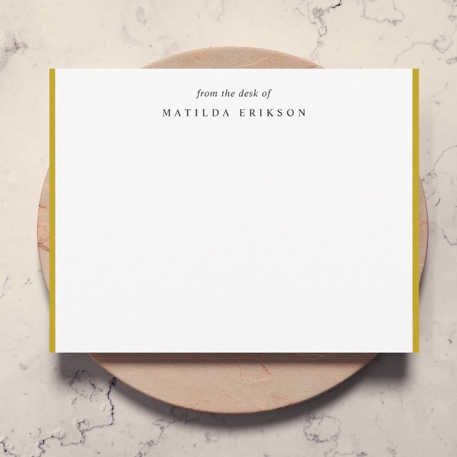 sofistikerad Elegant från Guld från skrivbordet Anteckningskort (Skapare uppladdad)