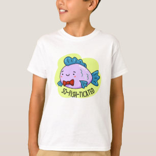 Sofistikerad fiskpun t shirt