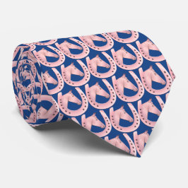 Sofistikerad Fransk Blue Rosa Horse & Horseshoe Slips