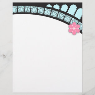 Sofistikerad Fransk Flair Letterhead