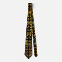 Sofistikerad Guld Abstrakt Manar Neck Tie