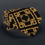 Sofistikerad Guld Abstrakt Manar Neck Tie Slips<br><div class="desc">Den här sofistikerade abstraktens nacke i guld är skräddarsydd för modern man och erbjuder stil utan motstycke. Dess slående svarta och guld-geometriska utformning gör den otroligt mångsidig,  och kompletterar helt enkelt kostym,  blazrar eller skjortor för alla storskaliga tillfälle. Ett verkligt anpassningsbart val och val av elegant.</div>