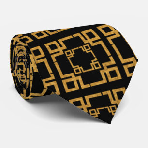 Sofistikerad Guld Abstrakt Manar Neck Tie Slips