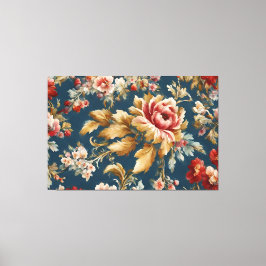 Sofistikerad italiensk vacker Blommigt Canvastryck