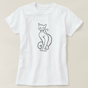 Sofistikerad katt T-shirt