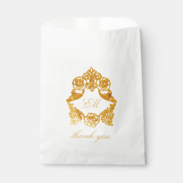 Sofistikerad klassisk Faux Foil Guld Rococo