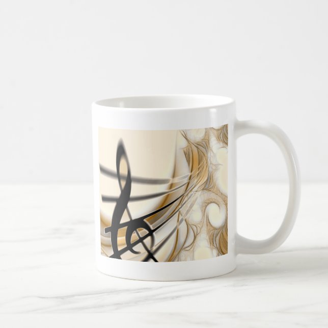 Sofistikerad klassisk musik i lakan-designtillbehö kaffemugg (Höger)