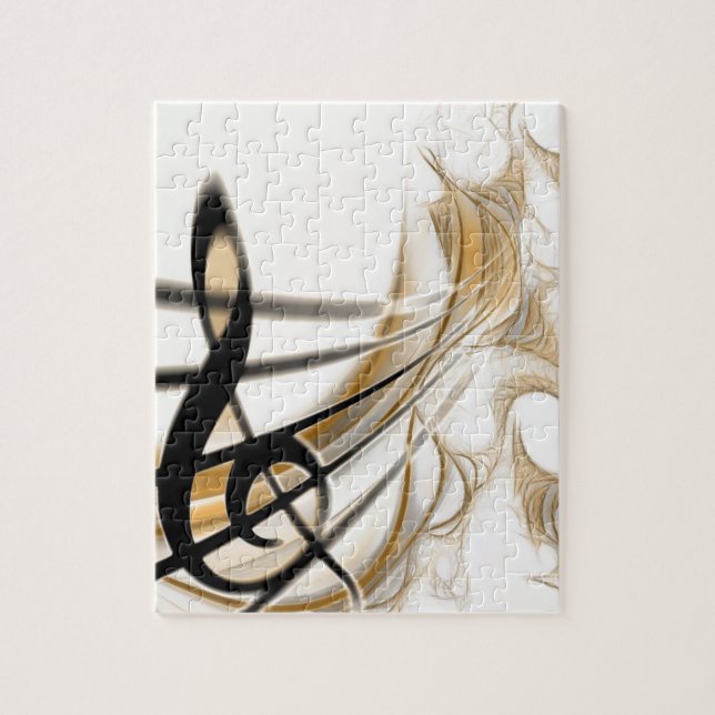 Sofistikerad klassisk musik i lakan-designtillbehö pussel (Vertikal)