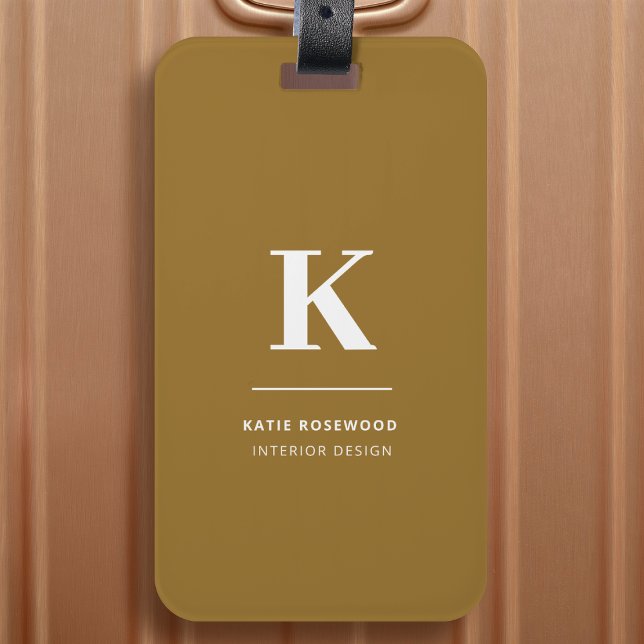 Sofistikerad Luxe Monogram med minimal Elegant frå Bagagebricka (Skapare uppladdad)