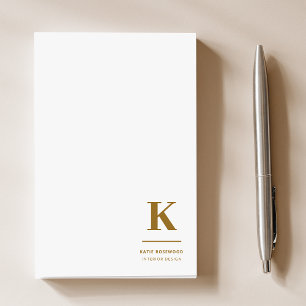 Sofistikerad Luxe Monogram med minimal Elegant frå Post-it Block