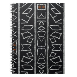 Sofistikerad lyx afrikansk karibisk mudcloth anteckningsbok