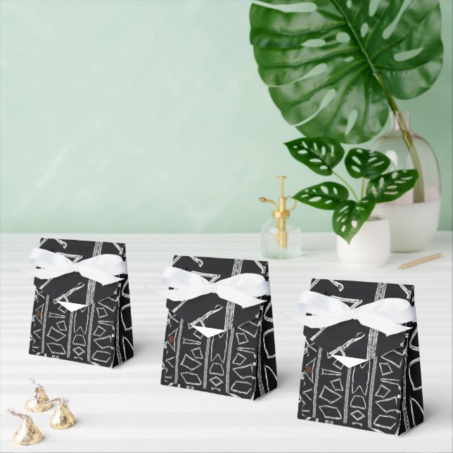 Sofistikerad lyx afrikansk karibisk mudcloth presentaskar (Multipel)