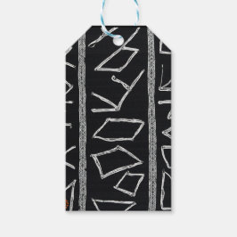 Sofistikerad lyx afrikansk karibisk mudcloth presentetikett