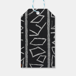 Sofistikerad lyx afrikansk karibisk mudcloth presentetikett