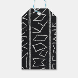 Sofistikerad lyx afrikansk karibisk mudcloth presentetikett