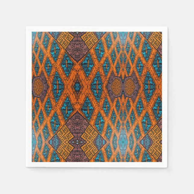 Sofistikerad lyxiska, afrikanska karibiska havet pappersservett (Framsidan)