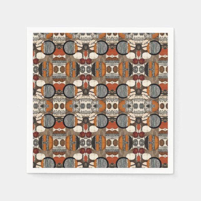 Sofistikerad lyxiska, afrikanska karibiska havet pappersservett (Framsidan)