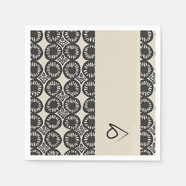 Sofistikerad lyxiska, afrikanska karibiska havet pappersservett (Framsidan)