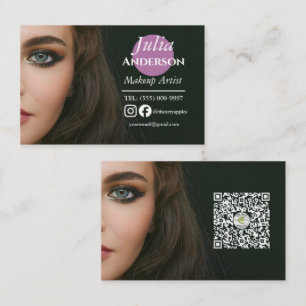 Sofistikerad Makeup Artist MUA-foto Visitkort